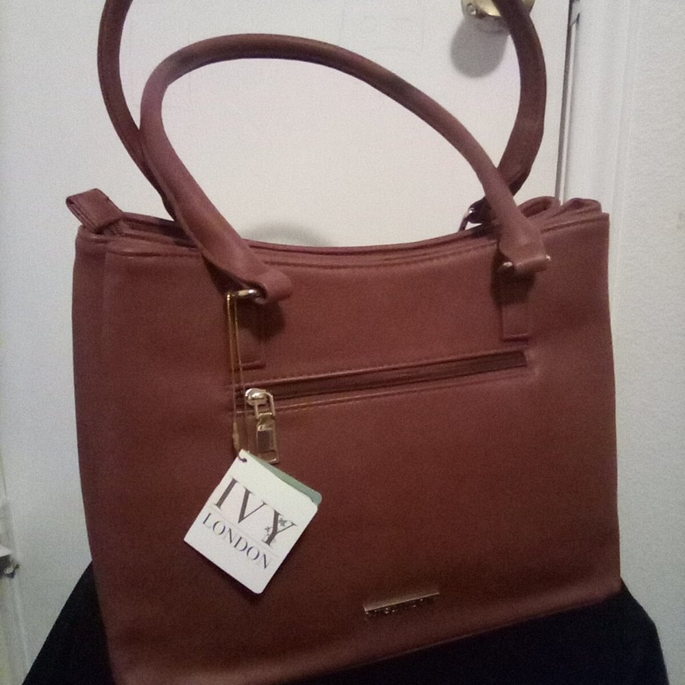 Ivy London Satchel, Cognac